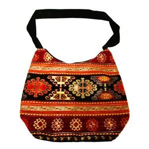 New Turkish Fabric Kilim Shoulder Crossbody Sling Bag